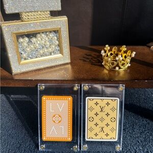 Luxury LV Playing Cards set of 2 cases included